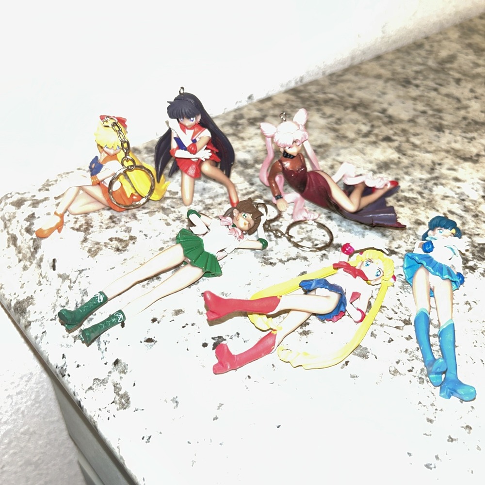 Sailor Moon Figure & Keychain Lot Mars, Venus Lot Of 6 E2